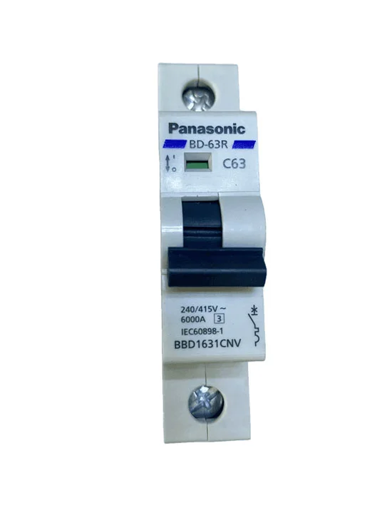 MCB 1P 63A 6kA 240VAC