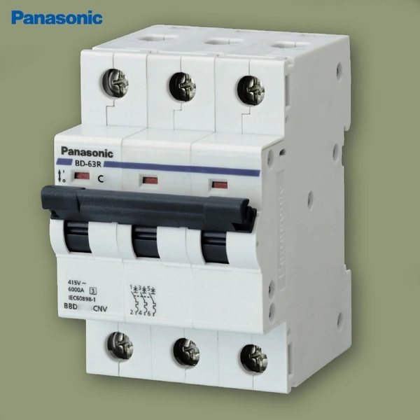 MCB 3P 40A 6kA 415VAC